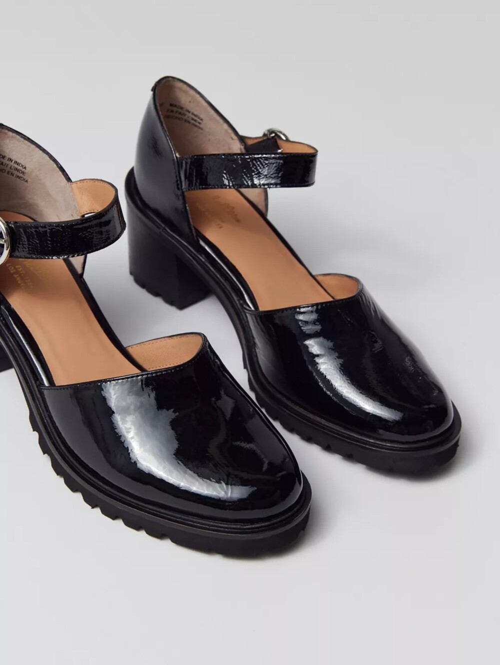 NWT Anthropologie Seychelles Lock and Key Mary Jane Heel in Patent Leather Black